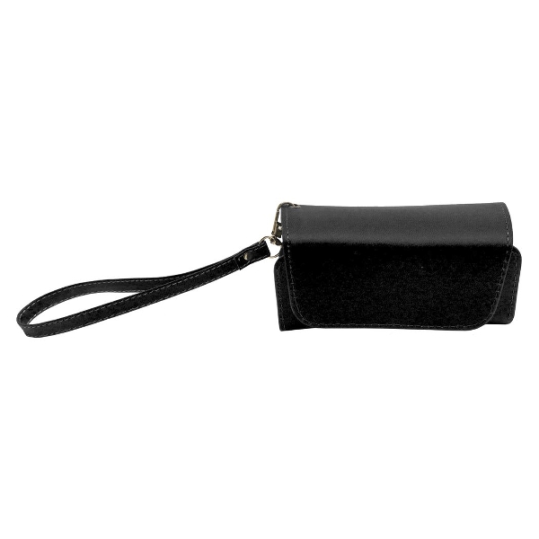 Etui für Iqos schwarz PVC 2 Fächer mit Schlaufe innen
