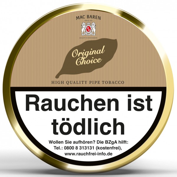 Pfeifentabak Mac Baren Original Choice 100 Gramm