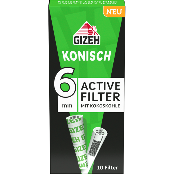 GIZEH ACTIVE FILTER KONISCH 1 à 10 Filter
