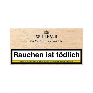 Willem II Fehlfarben Import 200 Sumatra 100 Zigarillos