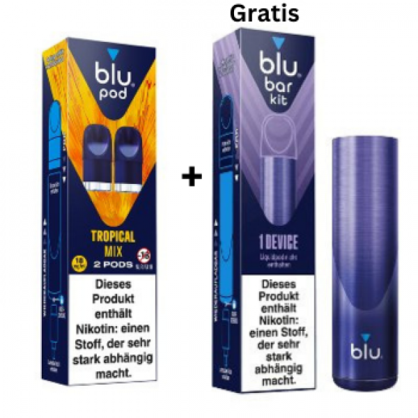 Blu Bar Kit Prefilled Pods + Gratis Device Aktion