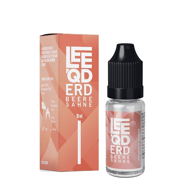 E-Liquid LEEQD Crazy Erdbeere Sahne 0mg 50 PG / 50 VG