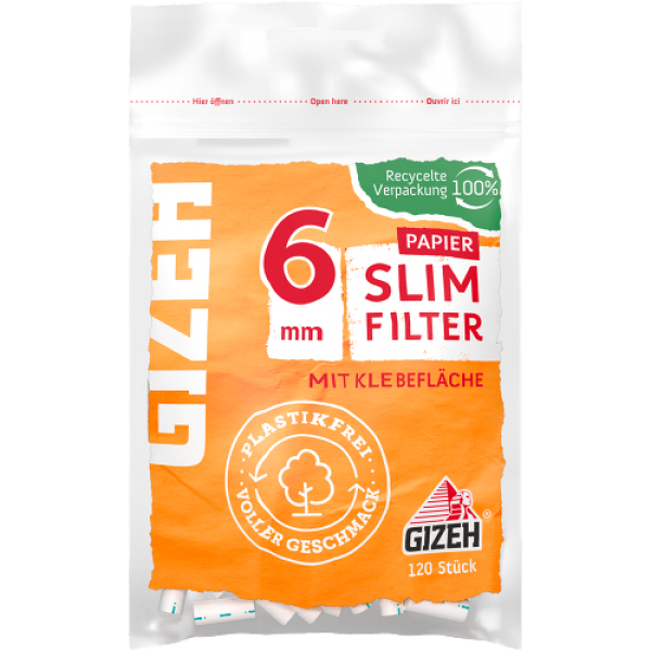 GIZEH PAPIER SLIM FILTER 1 Beutel à 120 Filter