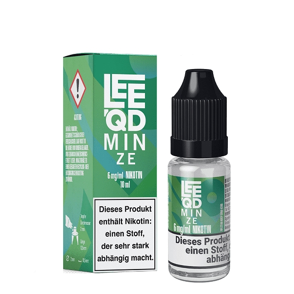 E-Liquid LEEQD Fresh Minze 6mg 50 PG / 50 VG