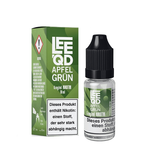 E-Liquid LEEQD Fruit Apfel grün 6mg 50 PG / 50 VG