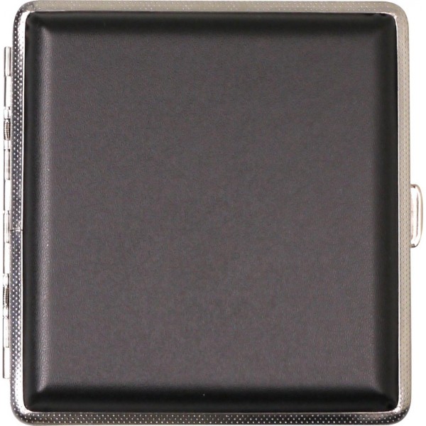 Zigaretten-Etui Lederoptik schwarz 20er