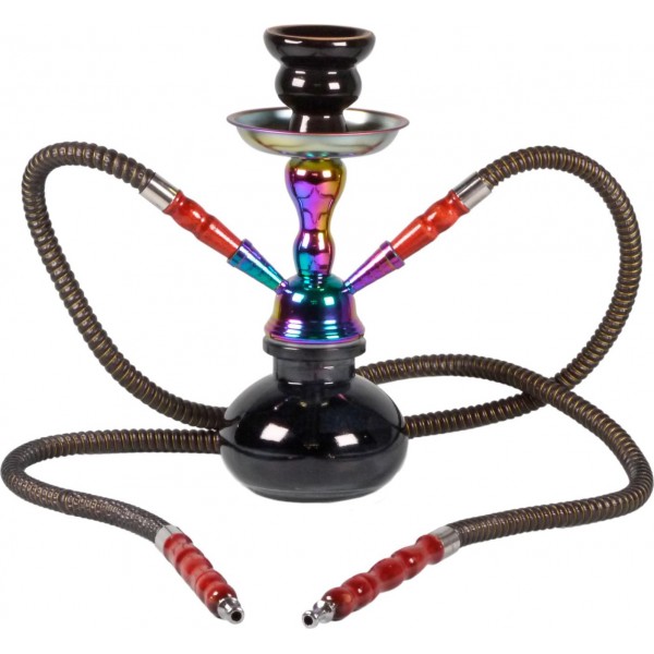 Shisha "Sinai/Rainbow" schwarz 2er/25cm