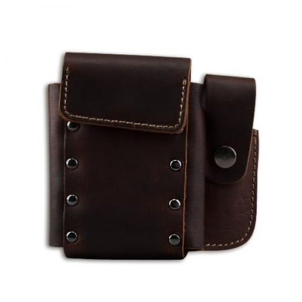 Zigarettenetui Leder gewachst King Size Packg braun