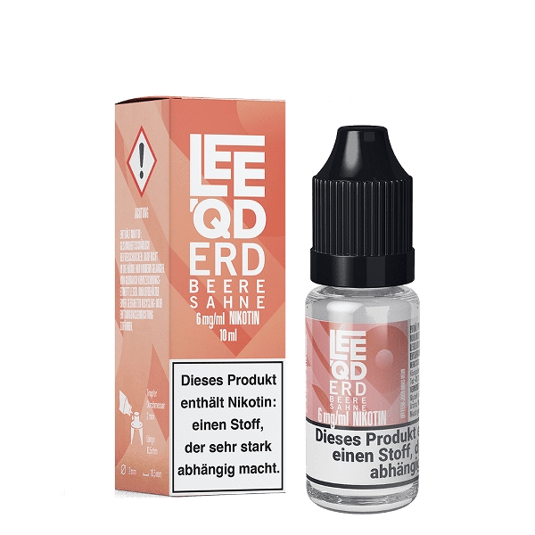 E-Liquid LEEQD Crazy Erdbeere Sahne 6mg 50 PG / 50 VG