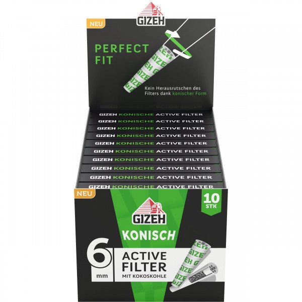 DISPLAY 20 à 10 Filter GIZEH ACTIVE FILTER KONISCH