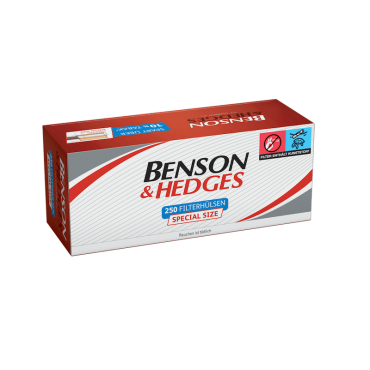 BENSON u. HEDGES Special Size Zigarettenhülsen