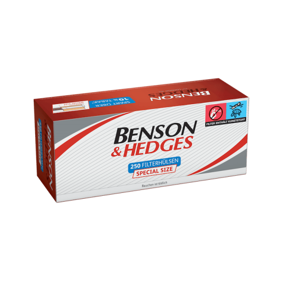 BENSON u. HEDGES Special Size Zigarettenhülsen