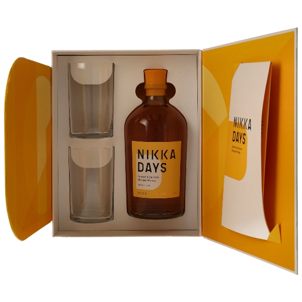 Whisky NIKKA Days 40% Vol. Geschenkset mit 2 Gläsern