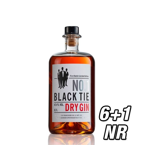 SET Gin BLACK TIE 6 + 1 gratis