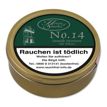 Pfeifentabak HOUSE OF SMOKE No. 14 Danish Mixture 50 Gramm